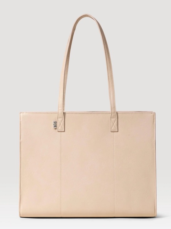 BEIS Handbags - BEIS Work Tote in Beige